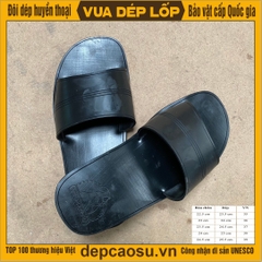 Dép 1 quai ngang đế cao 2.5cm màu đen
