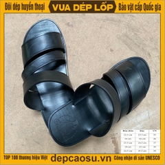 Dép đế cao 2.5cm 3 quai chéo