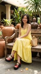 Dép thời trang đế cao 6-9cm chống trơn trượt và màu sắc thời trang, mix cùng váy maxi, áo dài