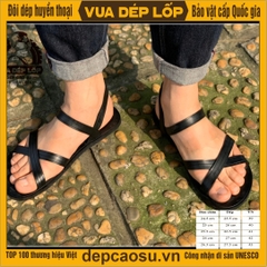 Dép cao su 4 quai chéo