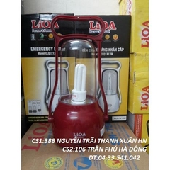đèn lioa 13w-đèn sạc ắc quy-đèn dự phòng mất điện