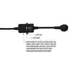 ổ cắm chống giật-cg loại 3 ổ , 4 ổ, 6 ổ, 8 ổ dây dài 3m công suất 10a-2200w