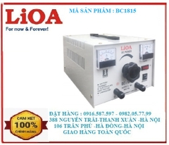 nạp ăc quy lioa bc1815| sạc ăc quy bc1815
