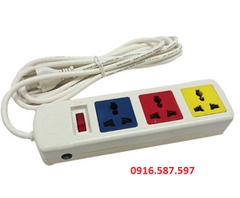 Ổ CẮM 3D32WN MÀU TRẮNG 3 Ổ ĐA NĂNG DÂY DÀI 3M | Ổ CẮM LIOA ĐA NĂNG