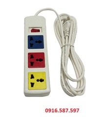 Ổ CẮM ĐIỆN 3D33WN MÀU TRẮNG 3 Ổ 3 CHẤU | LIOA CHÍNH HÃNG