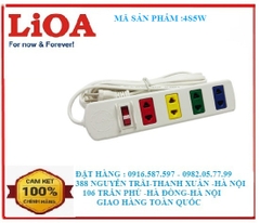 ổ cắm lioa 4s5w/ổ cắm 5m- màu trắng 4s5w