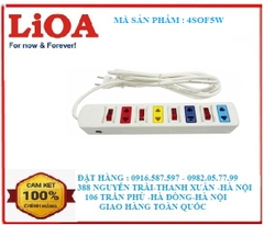 ổ cắm lioa kéo dài 4sof5w / ổ cắm màu trắng 2 chấu 4sof5w