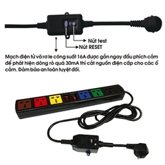 Ổ cắm chống giật 6d33n-cg / ổ cắm 6d33n-cg 10a-2200w