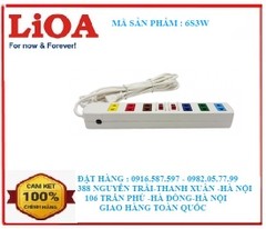 ổ cắm lioa 6s3w/ổ cắm kéo dài lioa 6s3w