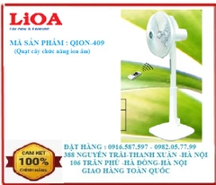 Quạt cây lioa có chức năng ion âm QION-409 | Quạt cây lioa có ion âm