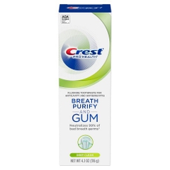 CREST PRO HEALTH - BREATH PURIFY AND GUM (KEM ĐÁNH RĂNG TRẮNG RĂNG, BẢO VỆ NƯỚU 116G)