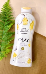 OLAY - PINEAPPLE & COCONUT WATER (SỮA TẮM DỨA VÀ NƯỚC DỪA 700ml)