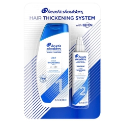 HEAD & SHOULDERS - HAIR THICKENING SYSTEM WITH BIOTIN (SET HỖ TRỢ TÓC DÀY VÀ KHOẺ 1x700ml, 1x200ml)
