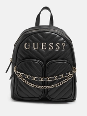 GUESS - DX23124 BLACK CASSIE QUILT BACKPACK (BALO ĐEN)