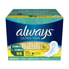 ALWAYS - ULTRA THIN REGULAR SIZE 1 (BĂNG VỆ SINH HẰNG NGÀY 48 MIẾNG)
