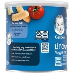 Gerber - Lil'Crunchies Veggie Dip (Bánh Ăn Dặm 42g)