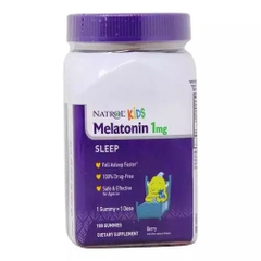 NATROL Kids - Melatonin 1mg (Kẹo Ngủ Bé 180 Viên)