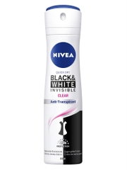 NIVEA - BLACK&WHITE INVISIBLE ORIGINAL (XỊT KHỬ MÙI HƯƠNG NHẸ NHÀNG 150ml)