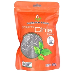 HEALTHY FOOD & NUTS - ORGANIC CHIA SEEDS (HẠT CHIA TỰ NHIÊN 500G)