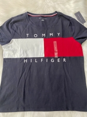 TOMMY HILFIGER - GRAPHIC TEE (ÁO THUN ĐEN SIZE L)