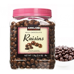 KIRKLAND - MILK CHOCOLATE RAISIN'S (CHOCOLATE SỮA NHÂN NHO KHÔ 1,5KG)