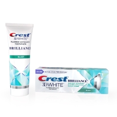 CREST 3DWHITE - BRILLIANCE BLAST (KEM ĐÁNH RĂNG LÀM TRĂNG x3 110G)