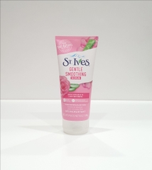 ST.IVES - GENTLE SMOOTHING SCRUB ROSE WATER & ALOE VERA (SỮA RỬA MẶT, TẨY DA CHẾT HOA HỒNG VÀ LÔ HỘI 170G)