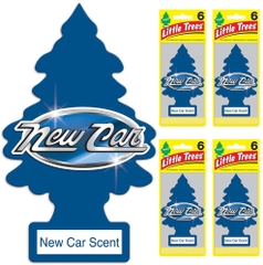 LITTLE TREES - NEW CAR SCENT (SET 6 THÔNG THƠM HƯƠNG XE MỚI)
