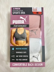 PUMA - SEAMLESS SPORTS BEA (SET 2 ÁO TẬP TRẮNG,HỒNG M)