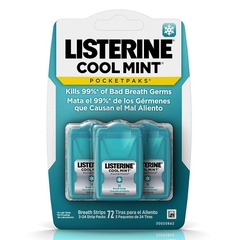 LISTERINE - COOL MINT POCKETPAKS (MIẾNG NGẬM THƠM MIỆNG, BẠC HÀ, MÁT LẠNH 3x24 MIẾNG)