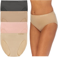 ELLEN TRACY - Seamless Brief (SET 4 QUẦN LÓT XANH,XÁM,NUDE,HỒNG)