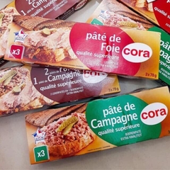 LE PORC FRANCAIS - Cora Pate (Pate Nâu 3x78g)