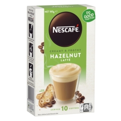 NESCAFE - CREAMY & FROTHY HAZELNUT LATTE (COFFE LATTE HAZELNUT 180G)
