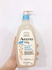 AVEENO - LIGHTLY SCENTED WASH & SHAMPOO (SỮA TẮM, DẦU GỘI BÉ 532ml)