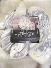 LIFE COMFORTR - THE ULTIMATE THROW (MỀN VÂN ĐÁ TRẮNG XÁM 152cm x 177cm)