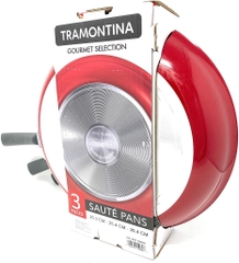 TRAMONTINA - GOURMET SELECTION (SET 3 CHẢO 20,3cm - 25,4cm - 30,4cm ĐỎ)