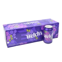 WELCH'S - SPARKING GRAPE SODA (NƯỚC NGỌT NHO CÓ GA 12x355ml)