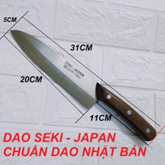 SEKI-JAPAN - Dao Thái Cắt Thực Phẩm THÉP NGUYÊN KHỐI
