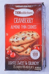 THINaddictives - Cranberry Almond Thin Cookies (Bánh Hạnh Nhân Cranberry 575g)