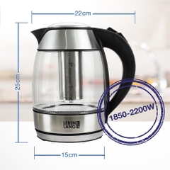 LEBENLANG - LED WASSERKOCHER (ẤM ĐUN NƯỚC 1.8L , 220V)