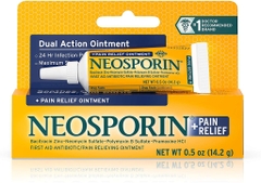 NEOSPORIN - Pain Relief Ointment (Kem Mỡ Kháng Sinh Hỗ Trợ Vết Thương Bỏng 14.2G)