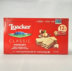 LOACKER - CLASSIC HAZENUT (BÁNH XỐP NHÂN HẠT PHỈ 12x45G)