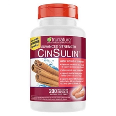 TRUNATURE - ADVAMCED STRENGTH CINSULIN (HỖ TRỢ TIỀU ĐƯỜNG 200 VIÊN)