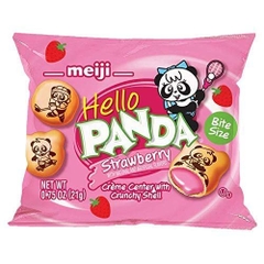 meiji - HELLO PANDA STRAWBERRY (SET 10 BÁNH PANDA NHÂN DÂU 21G)