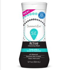 SUMMER'S EVE - ACTIVE CLEANSING WASH COOLS WITH A BOOST OF FRESHNESS (DUNG DỊCH VỆ SINH TƯƠI MÁT 354ml)