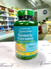 Puritans Pride - Turmeric Curcumin 500MG (Viên Nghệ 180 Viên)