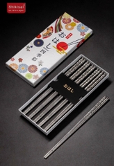 SHIKISAI - SET 5 ĐÔI ĐŨA INOX