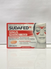 SUDAFED PE - Sinus Congestion (Hỗ Trợ Viêm Xoang 24 Viên)