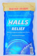 HALL’S - RELIEF (KẸO HO BẠC HÀ KHÔNG ĐƯỜNG 200 VIÊN)