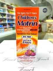 Childrent’s Motrin - Pain Reliever/Fever Reducer (Thuốc Ho Bé 2 Tới 11 Tuổi)